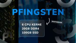 6-Kern Rootserver, 20GB RAM, 100GB Speicher - 9,49€/Monat!