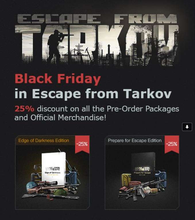 Escape from Tarkov - 25% Rabatt zum Black Friday