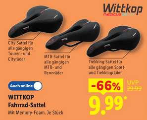 Wittkop Fahrradsattel City/Trekking/MTB  9,99 bei Lidl, jetzt online bei  Lidl
