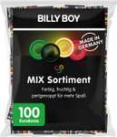 Billy Boy "Einfach drauf" Kondome 100 Stück (22,5 cent pro Lümmeltüte), Breite 56mm oder Billy Boy Mix Sortiment 100 Stück, Breite 52mm