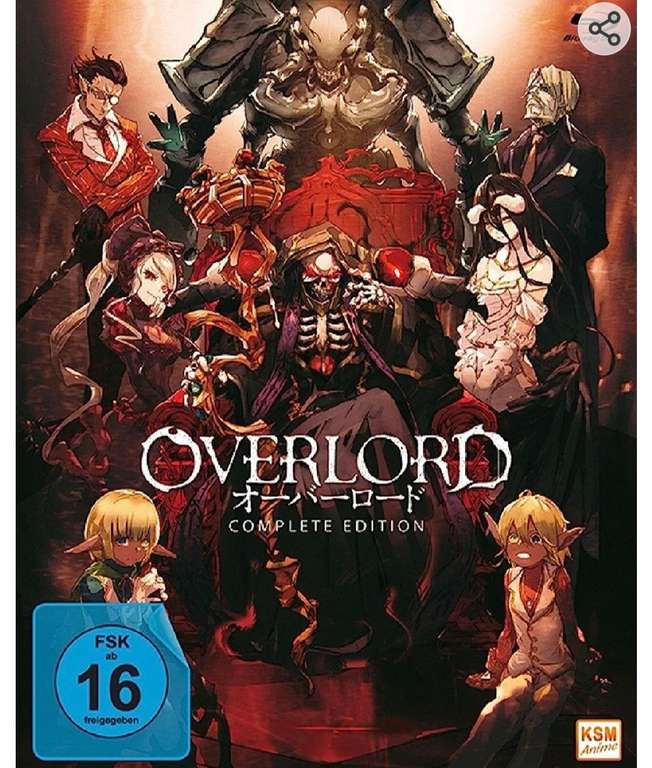 Sammeldeal Anime Overlord Staffel 1,2 und 3 HD Bluray [Prime]