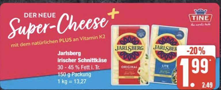 [Edeka Nord] 150g Jarlsberg Käse (Angebot+ App Coupon)
