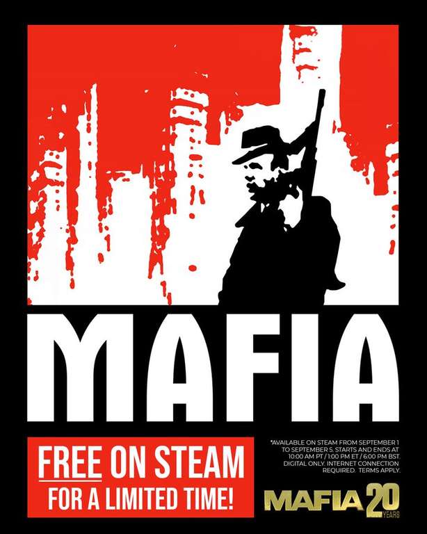 Mafia gratis sichern bei Steam (1.-5. Sept.)