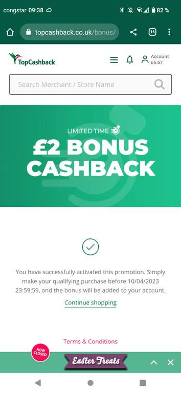 Topcashback UK - 2£ Cashback (ab 10£) nur heute - Ebay möglich