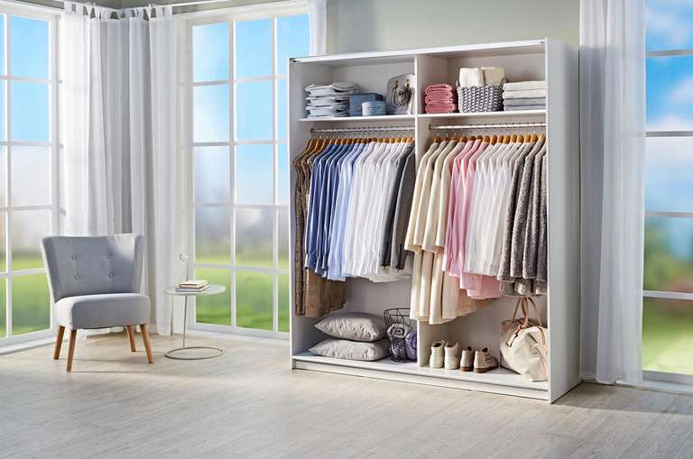 Schwebetürenschrank „Time“ in Weiß bei POCO Möbel für nur 99€