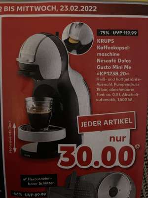 KRUPS Kaffekapselmaschine Nescafé Dolce Gusto KP123B.20 - lokal Kaufland Erfurt