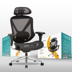 ERGOFINO Bürostuhl »C12M01/A« ergonomischer Schreibtischstuhl mit Rückenverstellung