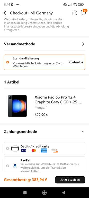 Xiaomi Pad 6S Pro und div. Produkte im Sale (Code 2024XFF)
