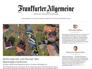FAZ / Frankfurter Allgemeine Zeitung gratis als E-Paper wegen Druckerei-Ausfall (Blitzeinschlag)