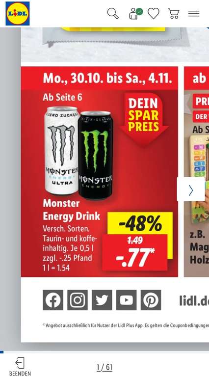 Monster Energy Drink 0,5 Liter, verschiedene Sorten