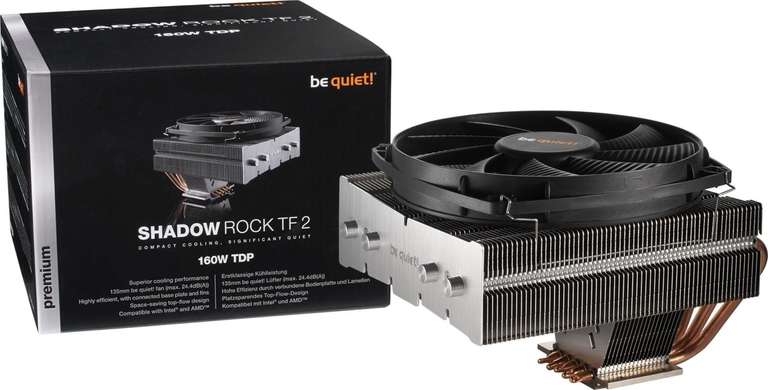 be quiet! Shadow Rock TF 2, CPU-Kühler (160W TDP, Top-Flow)