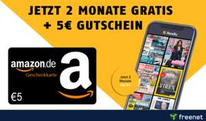 2 Monate readly gratis + 5 € Amazon-Gutschein geschenkt (Neukunden), u.a. mit Sport Bild, National Geographic, Rolling Stone, Auto Bild