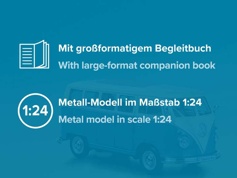 FRANZIS - Caravaning Adventskalender VW T1 Bulli 1:24-Modell mit Begleitbuch (Prime)