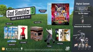 [Galaxus] Goat Simulator 3 Goat In A Box Edition (PS5) | inkl. Steelbook, Plüschtier, Goat House, Postkarten, Poster, Soundtrack, Skins)