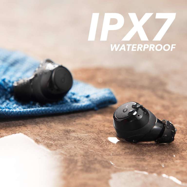 soundcore A1 In Ear Sport Bluetooth Kopfhörer, 35H Wiedergabe, Kabelloses Aufladen, USB-C Charging, IPX7 Wasserschutz, Tastensteuerung