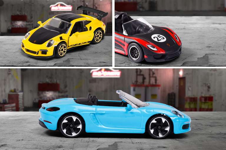 Majorette - Porsche Discovery-Set 20+2 – 22 hochwertige Modellautos mit Metallkarosserie inkl. Mystery Fahrzeuge