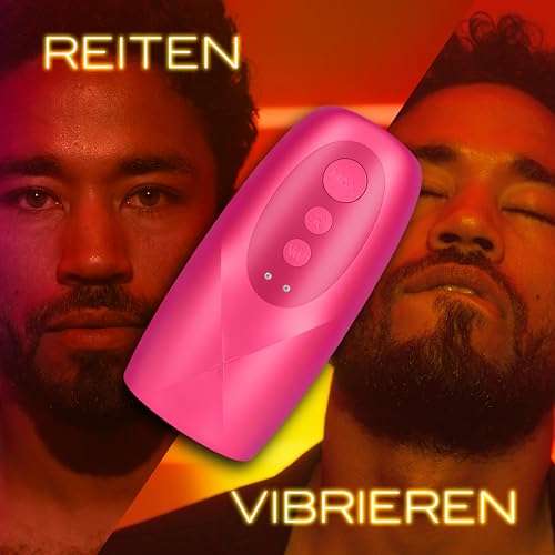 Durex Slide & Vibe Masturbator - Sex Toy mit 3 Leck- & 7 Vibrationsmodi - Vibrator Sexspielzeug für Männer & Paare - Wasserfest