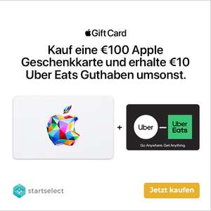 Apple Geschenkarten kaufen und als Bonus 10% Uber Eats Karte erhalten | 15% Rabatt auf RTL+ Karten