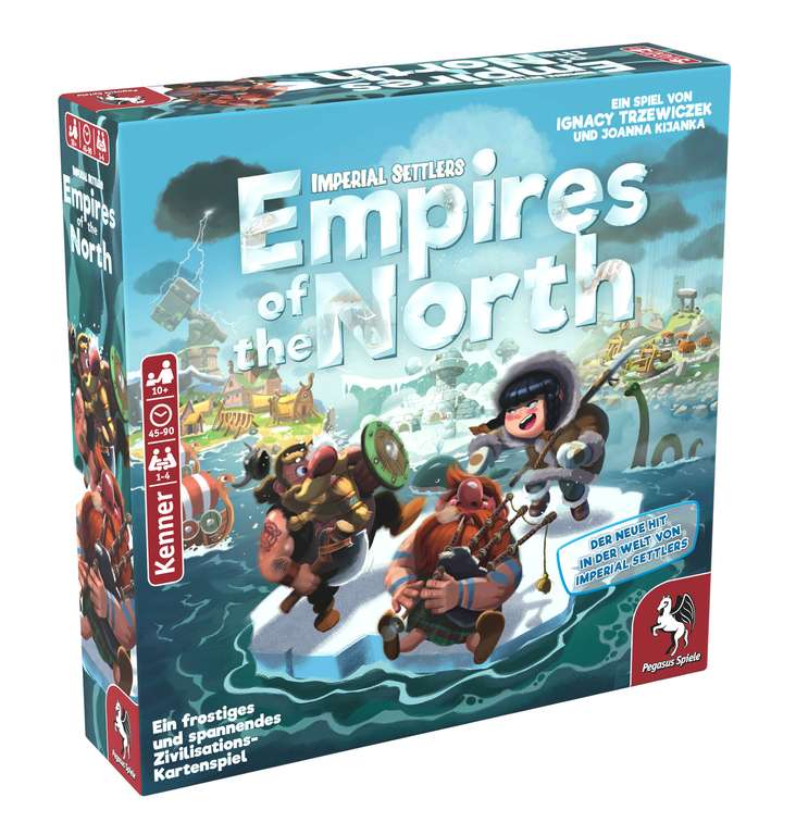 Empires of the North | Brettspiel (Aufbau- / Kartenspiel) für 1 - 4 Personen ab 10 Jahren | ca. 45 - 90 Min. | BGG: 7.5 / Komplexität: 2.83