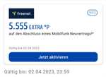 Freenet 5.555 Extra °P auf den Abschluss eines Mobilfunk Neuvertrags bis 02.04