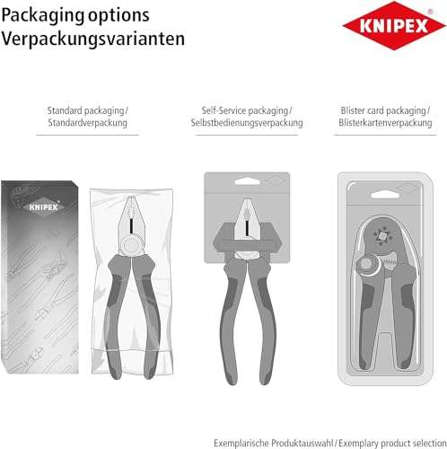 KNIPEX TwinGrip, Frontgreifzange mit 2K-Griffen, atramentiert, 200 mm für 19,78€ (Prime) 82 02 200