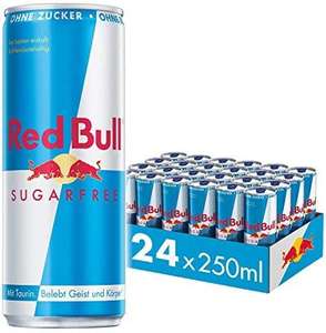24x250ml Dosen Red Bull Energy Getränk Sugarfree, durch 5er Sparabo nur 14,88€(62 Cent pro Dose) - Amazon Prime*Sparabo*