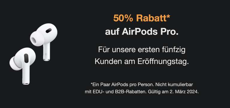 DQ Solutions, -50% auf Apple Airpods Pro (Basel, Schweiz), Limitierte Menge
