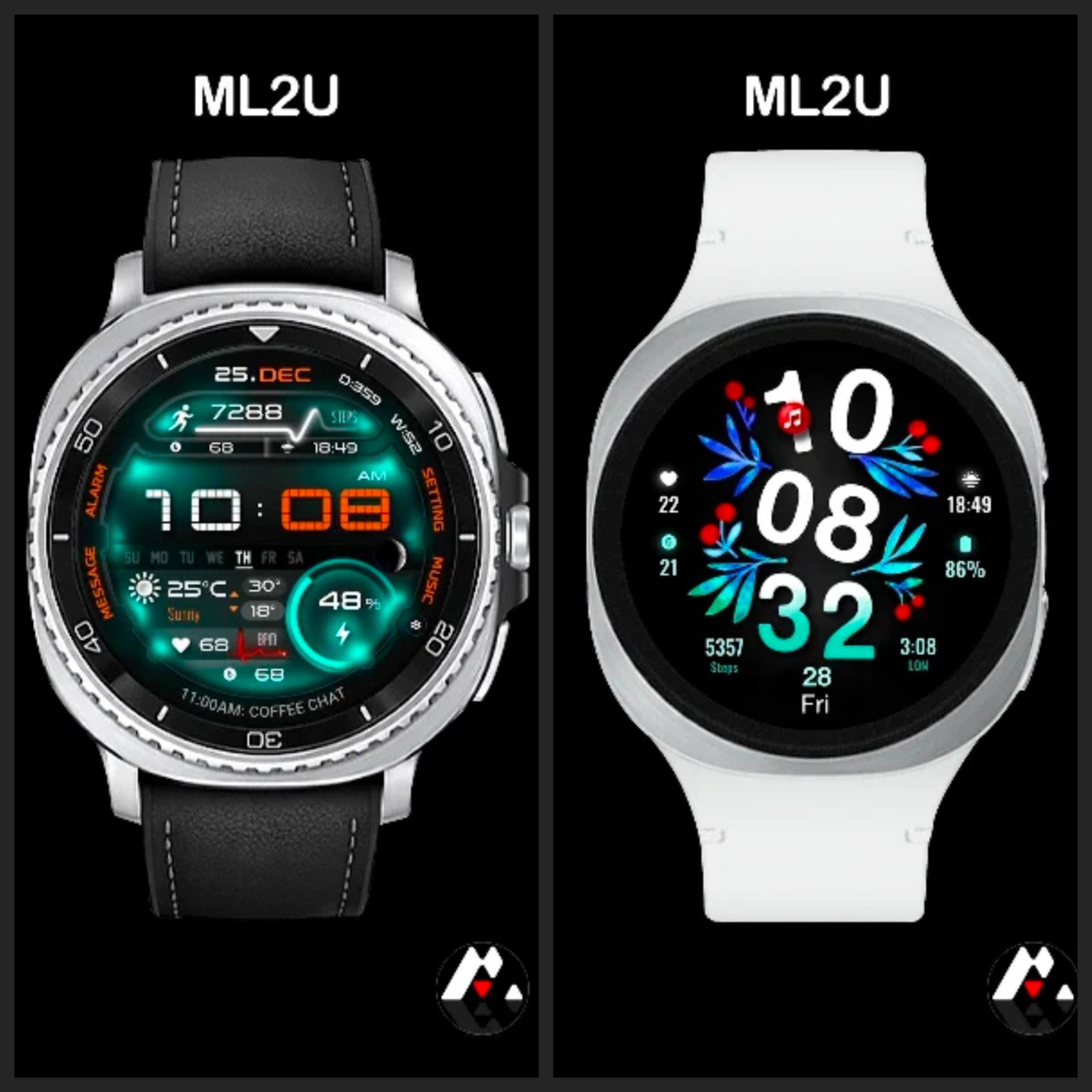 ML2U 361 + ML2U 340 Watch Face [WearOS Watchface][Google Play Store]