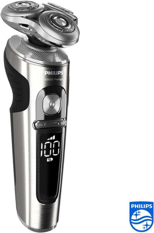 Philips SP9820/18 Shaver S9000 Prestige Elektrischer Nass- und Trockenrasierer (NanoTech-Präzisionsklingen, Effektives Hautkomfort-System)