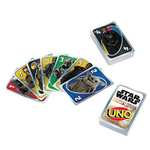 [Amazon] (Prime oder Abholstation) Mattel UNO Star Wars The Mandalorian Edition, Kartenspiel, deutsche Version - ab 7 Jahren