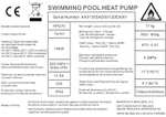 Gre HPG40 – Easy Pool Wärmepumpe für Pools bis zu 40 m2 Wasservolum, Grau