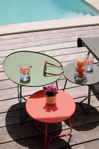 Fermob Cocette Loungetisch + Hocker/Tisch Outdoor Beistelltisch