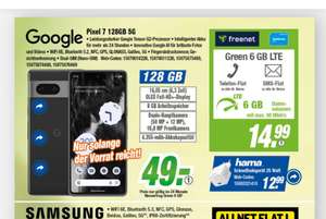 Expert Klein Lokal telefonica Netz Google Pixel 7 49€ Zuzahlung Freenet Green LTE 14,99€