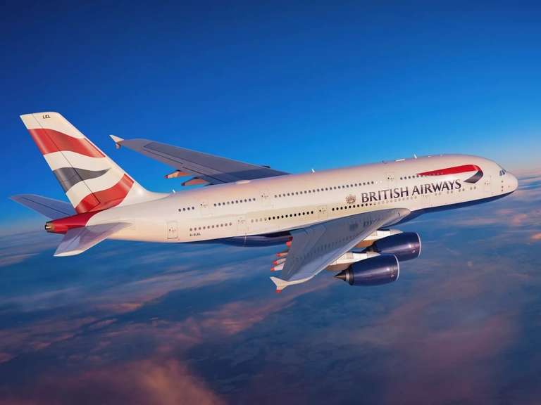 465 € - Top! A380 Full service flights to Singapur, Hongkong, Sydney, Shanghai with British Airways from Brussels