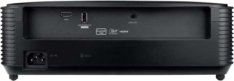 Optoma HD28e Projektor (DLP, 1920x1080, 3800lm, 3D-fähig, HDMI, USB, ~16ms Gaming-Modus, 5W LS)