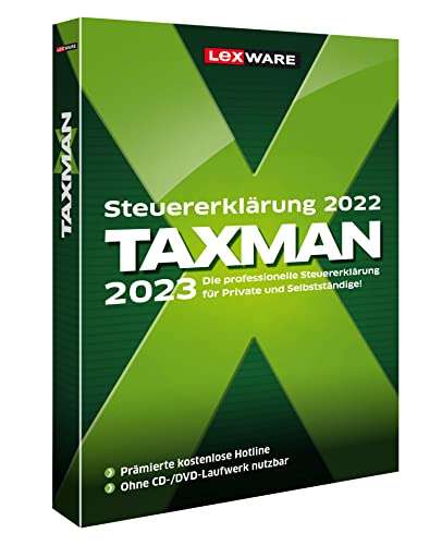 Angebot: TAXMAN 2023 (für Steuerjahr 2022) | Minibox| Steuererklärungs-Software (prime)