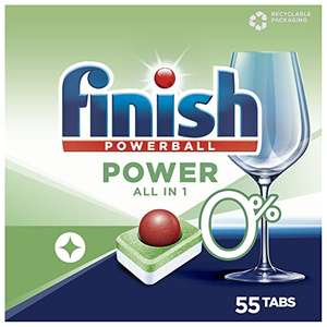 [Prime + Spar-Abo + Coupon] Finish Powerball 0% All in 1 - 55 Spülmaschinentabs ab 5,50€ / 10cent/Tab möglich