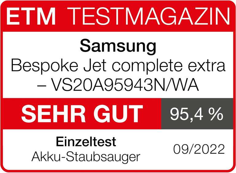 SAMSUNG Akku-Handstaubsauger Bespoke Jet complete inkl. 2. Akku Pet und Dual Jet Bürste grün
