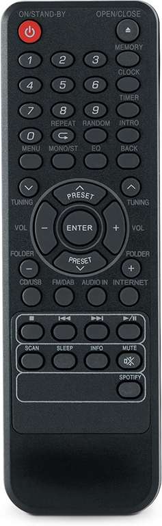 TechniSat Digitradio 360 CD IR (2x 5W, CD-Laufwerk, DAB+, UKW, Internetradio, WLAN, LAN, Spotify Connect, UPnP/DLNA, AUX-In, USB, 2.8" LCD)