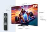 TCL 75T8A 75-Zoll-Fernseher, QLED TV, HDR 1000 nits, Full Array Local Dimming, IMAX Enhanced, 144Hz VRR