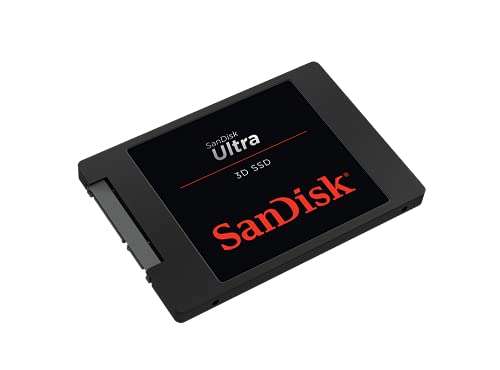 SanDisk Ultra 3D SSD 500 GB interne SSD (SSD intern 2,5 Zoll, stoßbeständig, 3D NAND-Technologie, nCache 2.0-Technologie, 560 MB/s