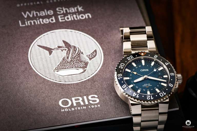 Oris Aquis Whale Shark Limited Editon GMT Diver Automatikuhr - 43,5mm - Sellita SW330 - GMT - Keramiklünette - Full Set