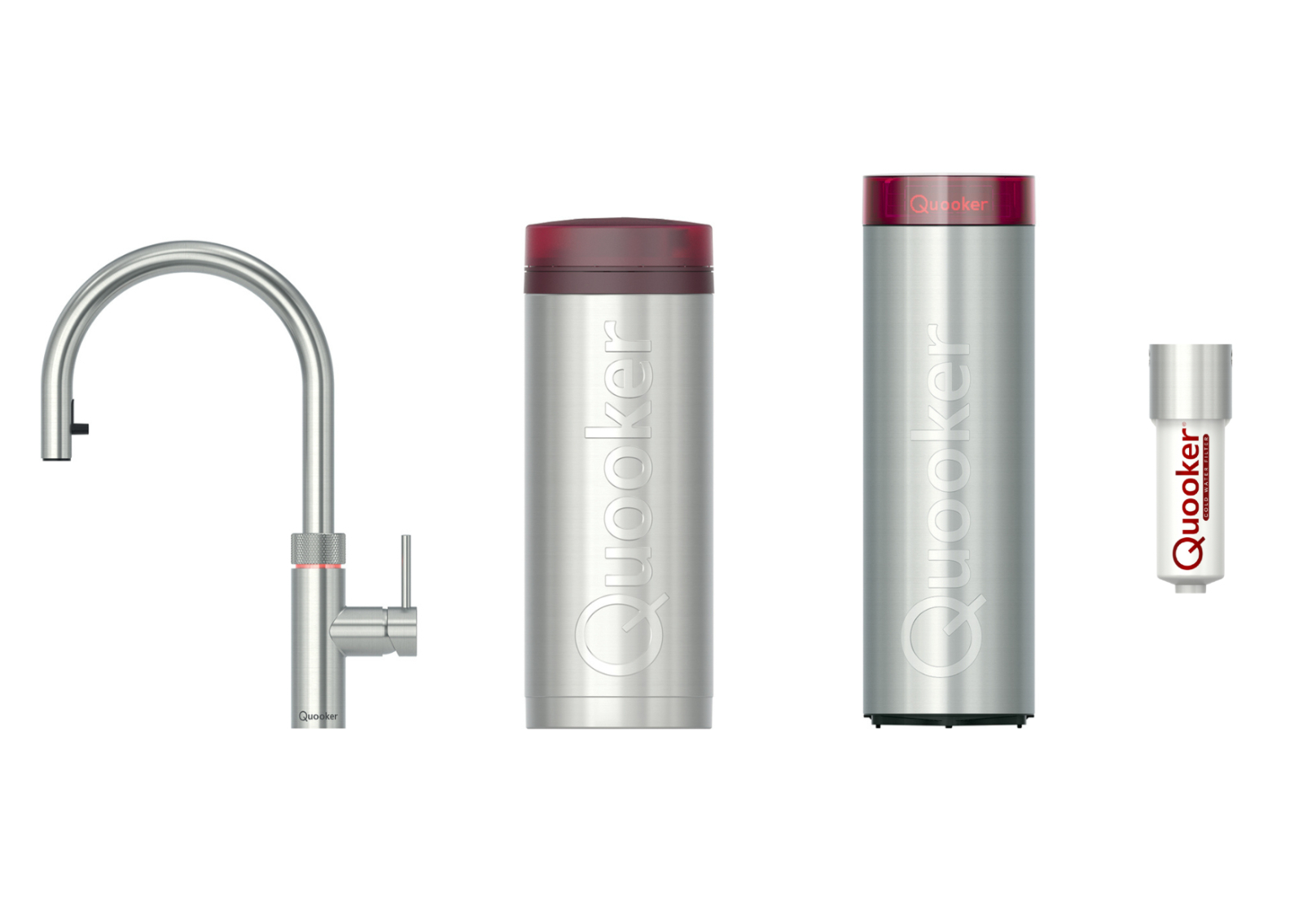 Quooker Flex PRO3 & CUBE Voll-Edelstahl