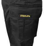 2x STANLEY Herren Arbeits-Hose mit vielen Taschen für Werkzeug und Material | Handwerker-Hose Workwear in Schwarz | Gr. L/52 - XXL/56