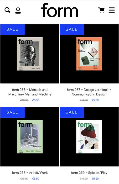 Form Design Magazine ab 5.50€ verschiedene ausgaben