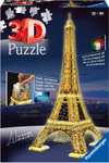 Ravensburger 3D Puzzle 12579 - Eiffelturm in Paris bei Nacht, 226 Teile, ab 10, leuchtet im Dunkeln [Prime]