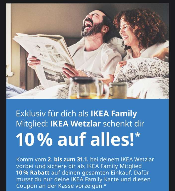 [Lokal] IKEA Wetzlar 10% auf Alles als IKEA Family Mitglied