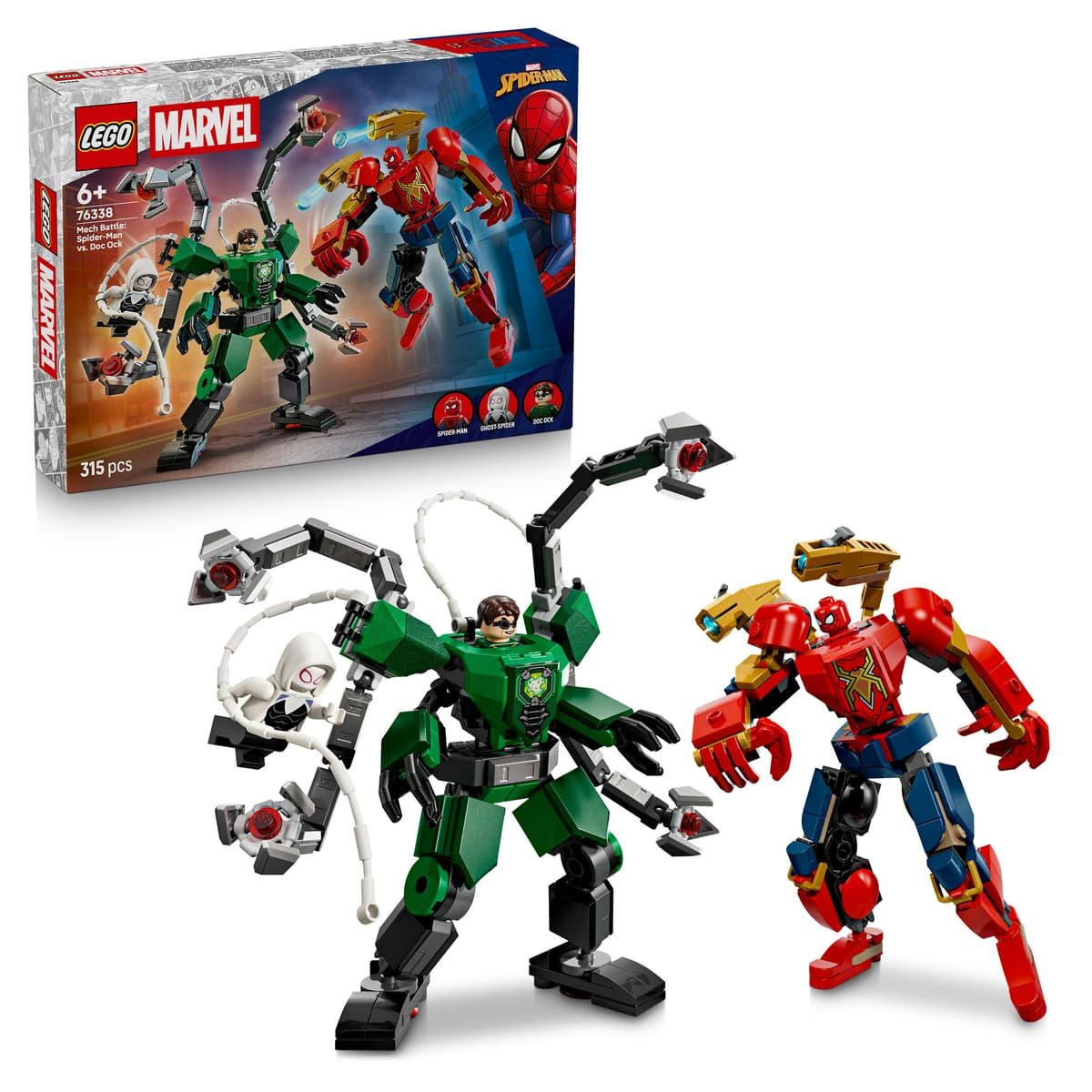 [Müller + CB] LEGO Marvel 76338 Mech-Duell: Spider-Man vs. Doc Ock für rechnerisch 15,48 € | Filialabholung