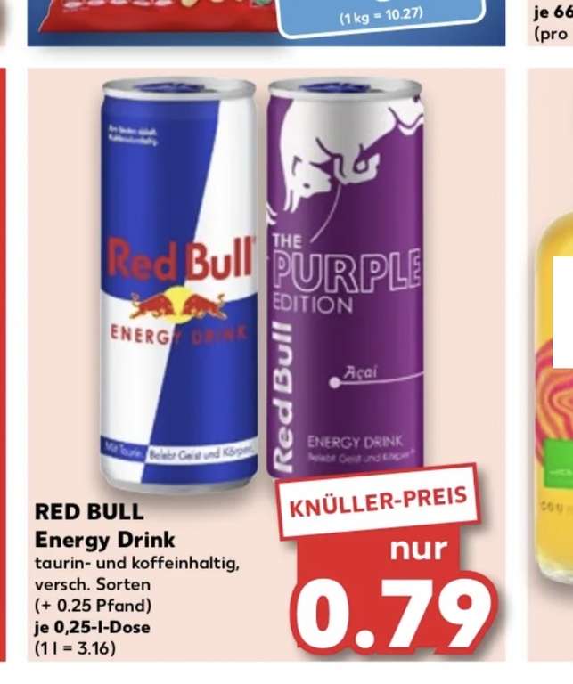 [Kaufland] Red Bull, 0,25l Dose, verschiedene Sorten
