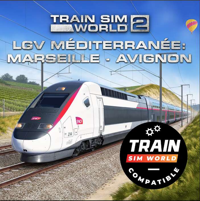 "Train Sim World: LGV Méditerranée: Marseille - Avignon TSW2 & TSW3 Compatible" (PS4 / PS5 / XBOX / PC Steam od. Epic)